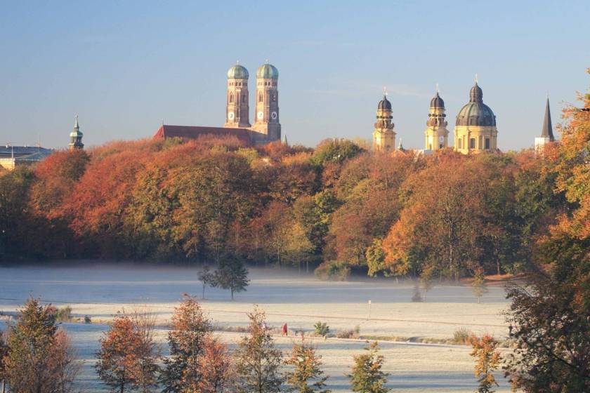 Englischer Garten Frauenkirche Winter 1116