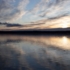 Evening atmosphere with sunset at Ammersee near Munich