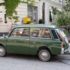 A parked car at Sedanstrasse in Munich.