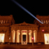 The illuminated Propyläen in Munich