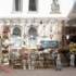 Hundreds of antiques stand in front of the Kunst Oase in Schwabing