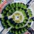 Weissenburger Platz a Monaco di Baviera fotografata dall'alto con un drone.