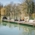 People at Kleinhesseloher See during spring in the Englischer Garten 