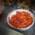 Fried pepper strips in a bowl in the restaurant Bussone in Munich.