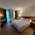 The modern interior design of a room at the Marriott Munich Hotel City West****.