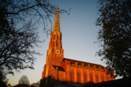 Church during sunset in Munich