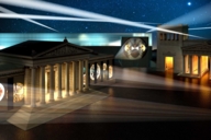 A graphic of the illuminated Kunstareal