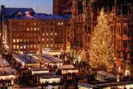 Mercado de Navidad en la Marienplatz.