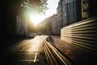 Evening sun at Franz-Josef-Straße in Munich.