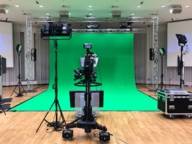 Greenscreen studio of the mbw | Medienberatung der Wirtschaft in Munich.