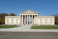 The Glypothek at Königsplatz in Munich in autumn.