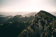 Cliff of the Benediktenwand in the outskirts of Munich.