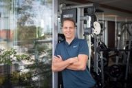 Ulrich Barth in a gym in Munich.