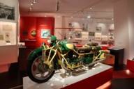 The longest motorbike in the Sudeten German Museum in Munich.