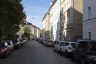 Parkstrasse in Munich's Westend district is home to many old buildings
