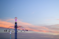 You can fly towards the evening in the chairoplane - up to 80 metres above the ground.