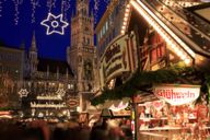 Munich christmas market at Marienplatz