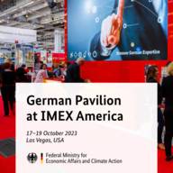 A view of the German Pavilion during IMEX America.