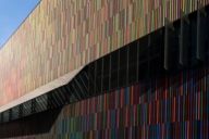 Façade colorée du musée Brandhorst à Munich.