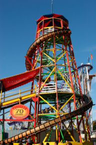 Toboggan at the Oktoberfest in Munich.