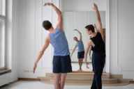 Paul-Philipp Hanske and Dustin Klein train ballet in Munich