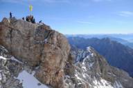 Zugspitze in Bavaria in sunshine.