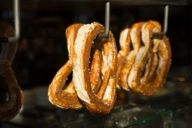 Such a fresh pretzel tastes good at any time of day.