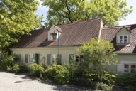 Old hostel cottages in the Preysingstrasse in Munich