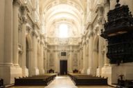 Interior view of the Theatinerkirche in Munich.