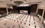 Ballroom at the Westin in Munich.