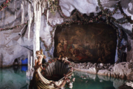 Ludwig II's man-made Venus Grotto in the park of Linderhof Palace