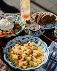 A dish in one of the many cafes in Munich.