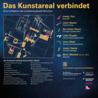 Site plan of the lighting action in the Kunstareal Munich