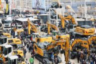 Excavators at the Bauma in Munich