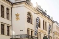 La façade de la Hofbräuhaus à Munich.