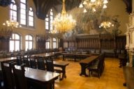Meeting room of the Neues Rathaus in Munich.