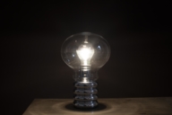 A light bulb as an exhibit in a museum in Munich.