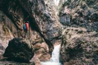 Almbachklamm Berchtesgaden in the surroundings of Munich.