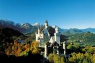 Neuschwanstein castle in autumn