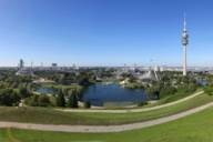 Panoramic view from the Olympiaberg in Olympic Park.