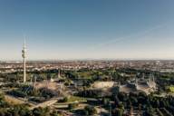 Panoramic view of the Olympic Park in Munich