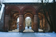 Winter time in Alter Südfriedhof in Munich
