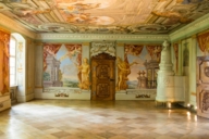 Salle de l'empereur dans le monastère des chanoines augustins de Herrenchiemsee, dans la banlieue de Munich.