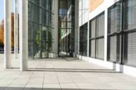 Entrance of the Pinakothek der Moderne in Munich.
