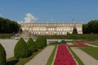 Baroque park of Schloss Herrenchiemsee in the hinterland of Munich.