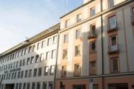 House facades at Landwehrstraße in Munich.