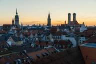 View of the old town of Munich.