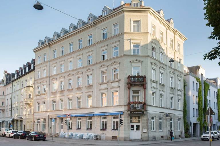 Building on the Kirchenstraße 27 in the Haidhausen district in Munich.