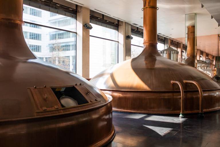 Wort kettle at the Spaten brewery in Munich.