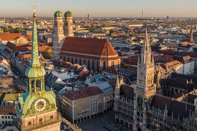 Towers at Marienplatz in Munich